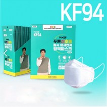 국내 생산/ 푸른신호등 KF94 황사 미세먼지 방역 마스크/ 개별 포장/ 일회용 대형 50매, 대형_50매