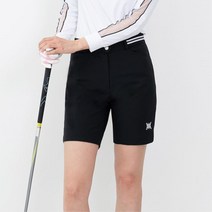 여성 4부 여름 골프반바지 무지 밴딩 숏팬츠 기능성 캐주얼 여자골프웨어 골프의류