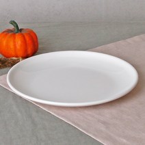 백지 멜라민 뷔페접시 25.5cm 원형 화이트 업소용 식당 그릇 식기