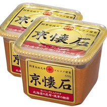Marukome 마르코메 [일본발송] 교토 카이세키 수 프 스톡 미소 된장 650g 2팩, 2개, 2개