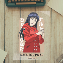 나루토 휴우가 히나타 티셔츠 프린트 의류 패치 의류용 열 스티커, 13X