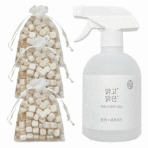 온다숲 피톤치드 잎 편백수 스프레이 탈취제 냄새 제거 500ml+편백큐브3, 1세트