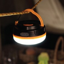 LED 오렌지 텐트등 배터리 타입 작업등 차박전구, 1개