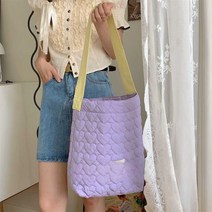 퀼팅백 패브릭 가방 엠보싱 숄더 백 꾸안꾸 포인트