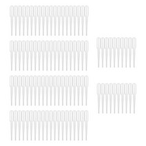 ZCD 100Pcs 일회용 눈 Dropper 전송 졸업 피펫 미니 휴대용 테스트 여행 사용 DIY 어린이 공예, 1mL, PP
