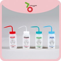 PFA 라벨 광구세척병 Labeled Wide Mouth Wash Bottles, 2색, 500ml