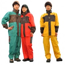 [rir1515l] 굿짱 작업안전 도롱이 우의 비옷 우비 산업용현장 오토바이 우비세트 우의바지 우비우의 방수복 오토바이옷=+_++=, 굿▶노란색 XL(100호)◁짱