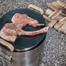 디바디바 미니그리들 녹 스크래치 시즈닝 걱정없는 질화철팬 무쇠그리들 캠핑, 세트