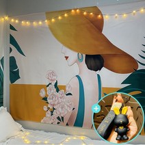 너비230cm 우아한 현관가림막 6미터조명 세트 공간분리 중문대신커튼, 높이180x너비230cm 설치패키지+6미터조명, 우아한 레이디E