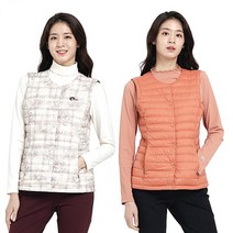 네파 NC송파점 여성용 심플한 기본형 디자인의 경량 다운 베스트 라운드 넥 스타일로 이너착장 및 실내 보온용으로 착용 가능한 아리아 에코 다운 베스트 7G61341 SPBT