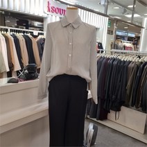 숲(SOUP) OY9LST2 스트라이프 기본 블라우스