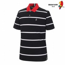 [마코 SALE] (남성)라인패턴카라반팔티셔츠_MJM2TS06