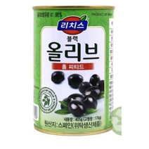 리치스 홀 피티드 블랙 올리브 절임, 405g, 12개입