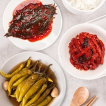 [마녀바스켓]반찬종합세트 무말랭이1kg+깻잎무침1kg+간장고추1kg, 단품