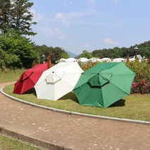 야외용 카페 그늘막 루프탑 접이식 테라스 폴딩 편의점 낚시 2단 알루미늄 파라솔2700, 아이보리