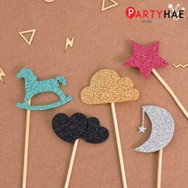 파티해 파티 케이크 토퍼&픽, F04_펠트데코픽세트4