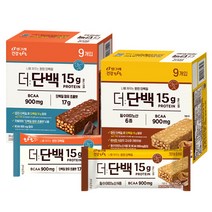 빙그레 더단백 프로틴바 2종 18입(크런치바피넛버터9개 + 크런치바초코9개), 1세트