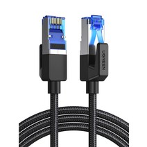 UGREEN CAT8 1M 메쉬 LAN 케이블 카테고리 8 커넥터 초광속 40Gbps2000MHz CAT8 준거 이더넷 케이블 손톱 부러짐 방지 실드 모뎀 라우터 PS3 PS4 Xbox 등에 대응