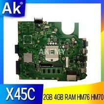 노트북 마더보드 X45C 에이수스 X45VD X45V X45C 오리지널 마더보드 메인보드 2GB 4GB RAM 포함 HM76 HM70 UMA, HM70 4GB