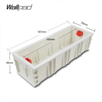 스위치박스 12M Wallpad 187 70mm 카세트 백 숨겨진 상자 191 75MM 벽 스위치 소켓 장착 직사각형 정크 박스 IL AU US, 20 Unit