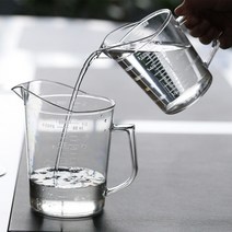 PC계량컵 플라스틱 비커 투명 계량컵, 1000cc