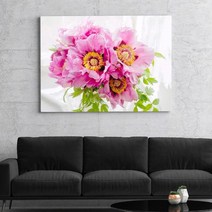 셀러허브 부케 모란 No2 생동감 넘치는 모란 꽃 액자 6호, 정사각형(32x32cm)／프레임액자(골드)