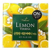 LG 온더바디 더내츄럴 비누 레몬 90g 4개입, 샤이니스토어 1