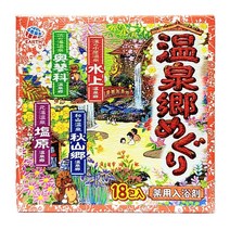 [바스로망] 온천기행 시리즈 중 사계절 온천 아로마 입욕제 30g x 18포 온천순례입욕제 약용입욕제 일본입욕제 온천입욕제 천연입욕제 목욕 반신욕 족욕 대용량, 01-온천입욕제-온천18포