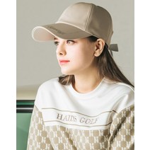 헤지스골프 WONDER PRICE 엔트리 언발란스 로고 육쪽캡, 베이지