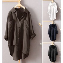 G124471 언발 롱셔츠 블라우스