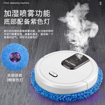 원룸 로봇청소기 스마트 물걸레 인공지능 스팀, 블랙 건습 밀대