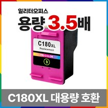 일리터오피스 삼성 호환 대용량 비정품 잉크, 2.INK-C180XL 칼라 600매수