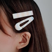 컬러 배색 여성 머리핀 집게핀 악세사리쇼핑몰 디자인, 1개, 11) 젤리집게핀 아보카도