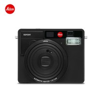 eica/Leica SOFORT 일회용 즉석 카메라 휴대용, 화이트  인화지 20매  가죽가방