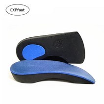 1pair eva flat orthotics 아치 지원 하프 슈 패드 정형 안창 남성과 여성을위한 풋 케어