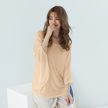 베씨 여성 빅사이즈 모달 가오리 티셔츠 여자 루즈핏 박스