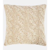 Brunello Cucinelli 브루넬로 쿠치넬리 케이블 니트 리넨 실크 필로우
