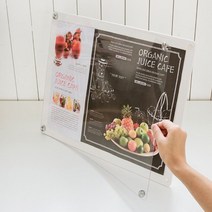 사진 액자 월 프레임 홍보 광고 A3 사이즈 게시 안내 문 스탠드 꽂이 케이스 일정 공고 정리 아크릴 표시 알림 전단지 포켓 인쇄 물 판, 색상, 흰색