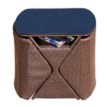 XIUXLI 접이식 캠핑 테이블 81.3cm32인치 원형 야외 휴대용 강화 유리 주방 또는 파티 웨딩 연회용 594007, 2 chairs+1 table