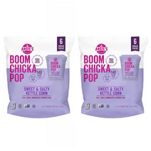 Angies 앤지스 붐치카팝 스윗 앤 솔티 케틀 팝콘 미국생산 28g 6개입 2팩 BOOMCHICKAPOP Sweet & Salty Kettle Corn, 2개