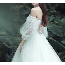 웨딩드레스 볼레로 연출변형 팔뚝 숄더 커버 본식스냅 핸드슬리브 소매 탈부착 웨딩볼레로, 흰색 28cm