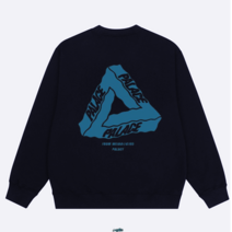 PALACE 팔라스 남녀공용 구름 배경 백 프린팅 크루넥 맨투맨 1001-191