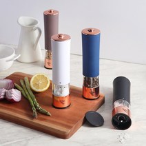 벨류세라믹 타워 전동 후추 소금 깨 그라인더 4color, 매트화이트, 매트화이트