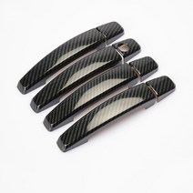 CHEVROLET CRUZE 2008-2013 CAPTIVA 2006-2013 CAMARO 2010-2015 스파크 2009-2011 크롬 탄소 섬유 차량용품 자동차 도어 핸들, 1개, carbon fiber, 단일