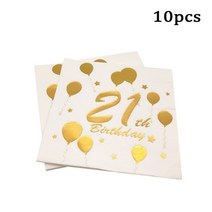파티용품 풍선 기념일 장식 로즈 골드 브론징 생일 축하 냅킨 성인 키즈 파이 기념일 베이비 샤워 장식 일, 13 21