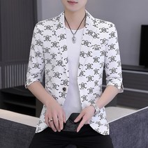 남자 정장자켓 64# 상의 5부 미디엄 정장 반팔 코트남다소미얼Z