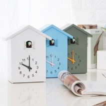 뻐꾹뻐꾹 뻐꾸기시계 3종 괘종 벽시계, 화이트