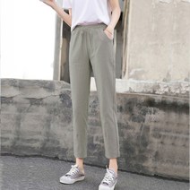 야호 여성용 슬랙스 일자바지 린넨팬츠 린넨슬랙스