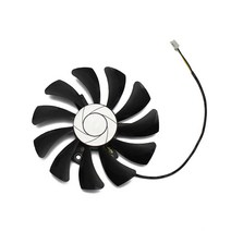 CCBBAA 새로운 85mm HA9010H12F Z DC 12V 0.57A 2핀 쿨러 팬 MSI 지포스 GTX 1050Ti 4G OC 1050 2G 그래픽 카드 냉각