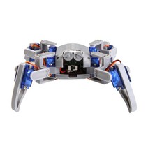 WENYAN Quadruped 거미 크롤링 키트 과학 키트 오픈 소스 하드웨어 크롤링 전자 프로그래밍 DIY, 7x17x17cm, 다색, ABS